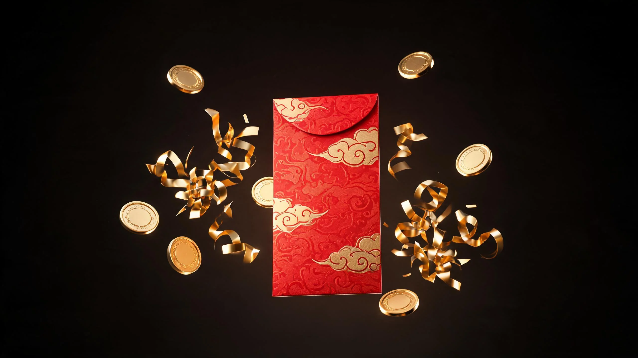 娛樂城首儲優惠與體驗金加碼示意,紅包金幣與金色緞帶